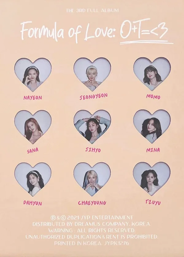 Twice - Formula of Love (ver. Full of Love)