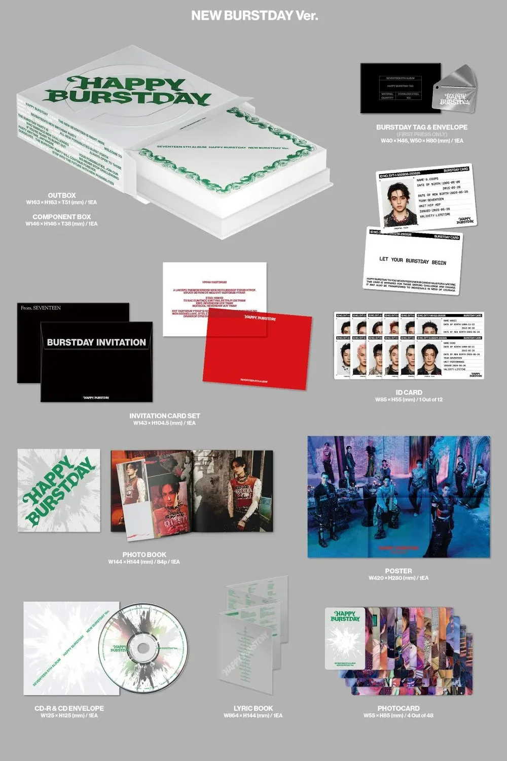 Contenido Album Seventeen