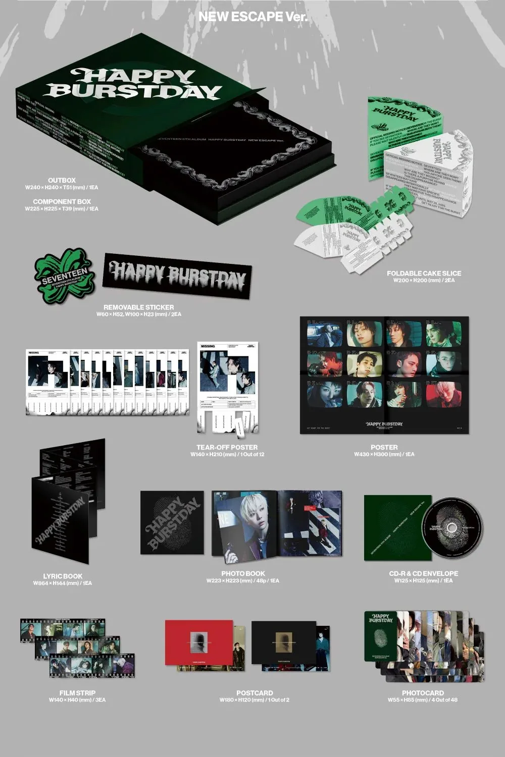 Contenido album Seventeen